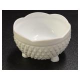 Vintage Indiana Milk Glass Diamond Point Pattern