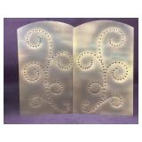 (2) Copper punch pieces 12 3/4ï¿½x20ï¿½