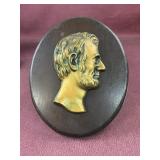 Vintage Abraham Lincoln Bust Profile Sculpture on