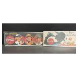 (2) Pieces of 1991 Coca Cola advertising, sealed