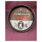 Vintage  1988 Coors Extra Gold Draft 13ï¿½ Metal