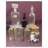 (7) Assorted Bottles and jar