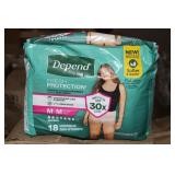 Depends Pads - Qty 140