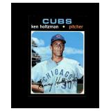 1971 Topps #410 Ken Holtzman EX-MT to NRMT+