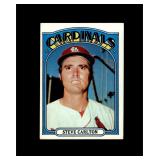 1972 Topps #420 Steve Carlton MISCUT EX+