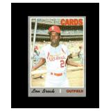 1970 Topps #330 Lou Brock EX to EX-MT+