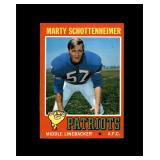 1971 Topps #3 Marty Schottenheimer RC EX to EX-MT+