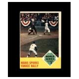 1963 Topps #144 Roger Maris WS3 VG-EX to EX+