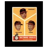1960 Topps #455 Orioles Coaches VG to VG-EX+