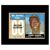 1968 Topps #370 Hank Aaron AS VG to VG-EX+