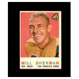 1959 Topps #127 Will Sherman EX to EX-MT+