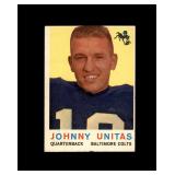 1959 Topps #1 Johnny Unitas VG-EX to EX+