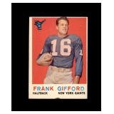 1959 Topps #20 Frank Gifford VG-EX to EX+