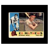 1960 Topps #420 Ed Mathews P/F to GD+