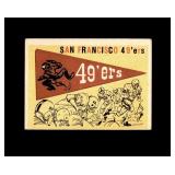 1959 Topps #111 49ers Pennant EX to EX-MT+