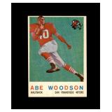 1959 Topps #102 Abe Woodson RC EX to EX-MT+