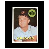 1969 Topps #516 Earl Weaver RC VG to VG-EX+