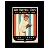 1959 Topps #124 Dan Dobbek RS RC EX-MT to NRMT+