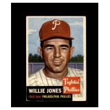 1953 Topps #88 Willie Jones VG to VG-EX+