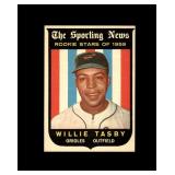 1959 Topps #143 Willie Tasby RS RC EX-MT to NRMT+