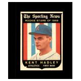 1959 Topps #127 Kend Hadley RS RC EX-MT to NRMT+