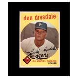 1959 Topps #387 Don Drysdale EX-MT to NRMT+