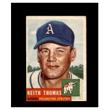 1953 Topps #129 Keith Thomas VG to VG-EX+