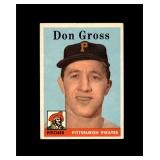 1958 Topps #172 Don Gross EX to EX-MT+