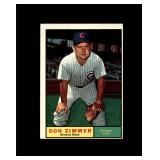 1961 Topps #493 Don Zimmer EX to EX-MT+