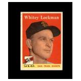1958 Topps #195 Whitey Lockman EX to EX-MT+