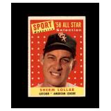 1958 Topps #491 Sherm Lollar AS EX to EX-MT+