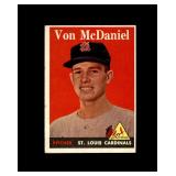 1958 Topps #65 Von McDaniel EX to EX-MT+