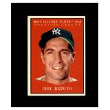 1961 Topps #471 Phil Rizzuto MVP EX to EX-MT+