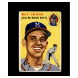 1954 Topps #206 Ray Crone P/F to GD+