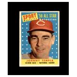 1958 Topps #478 Johnny Temple AS EX-MT to NRMT+