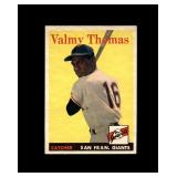 1958 Topps #86 Valmy Thomas EX to EX-MT+