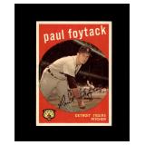 1959 Topps #233 Paul Foytack EX to EX-MT+