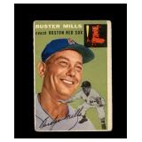 1954 Topps #227 Buster Mills CO RC P/F to GD+