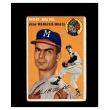 1954 Topps #210 Bob Buhl RC P/F to GD+