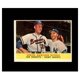 1958 Topps #289 Burdette/Shantz EX to EX-MT+