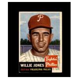 1953 Topps #88 Willie Jones VG to VG-EX+