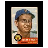 1953 Topps #113 Jerry Priddy VG to VG-EX+