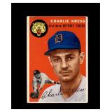 1954 Topps #219 Chuck Kress RC VG to VG-EX+