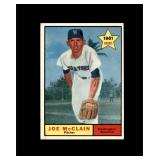 1961 Topps #488 Joe McClain EX to EX-MT+