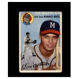 1954 Topps #30 Eddie Mathews P/F to GD+