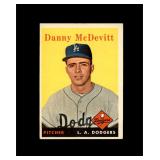 1958 Topps #357 Danny McDevitt EX to EX-MT+