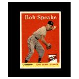 1958 Topps #437 Bob Speake EX-MT to NRMT+