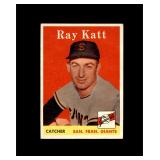 1958 Topps #284 Ray Katt EX to EX-MT+