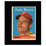 1958 Topps #186 Jack Meyer EX to EX-MT+