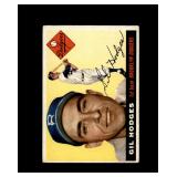 1955 Topps High #187 Gil Hodges VG to VG-EX+